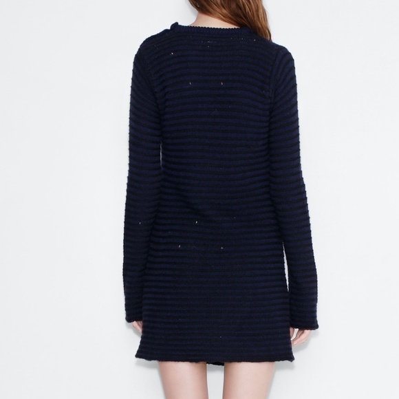 Zadig & Voltaire Distressed Striped Sweater Dress - Picture 3 of 8